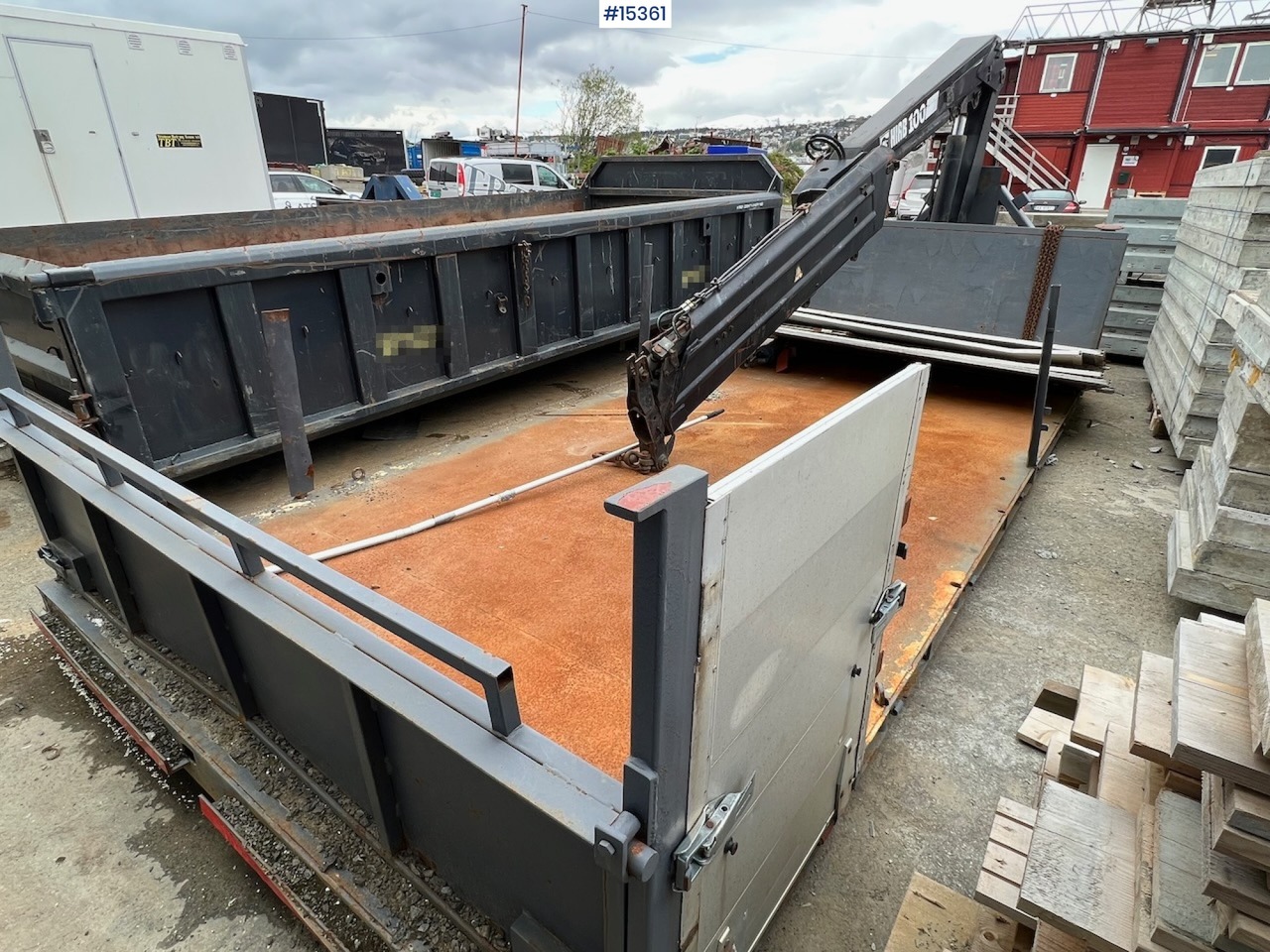 Krokløftkasse m/ HIAB kran - Multiliftes konténer: 3 kép. Krokløftkasse m/ HIAB kran - Multiliftes konténer: 3 kép.
