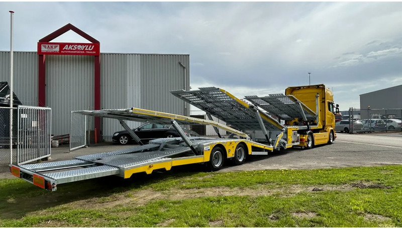AKSOYLU AKT2 versie II special met extra Functie's 6 car-loader Autotransporter - Félpótkocsi autószállító: 2 kép. AKSOYLU AKT2 versie II special met extra Functie's 6 car-loader Autotransporter - Félpótkocsi autószállító: 2 kép.