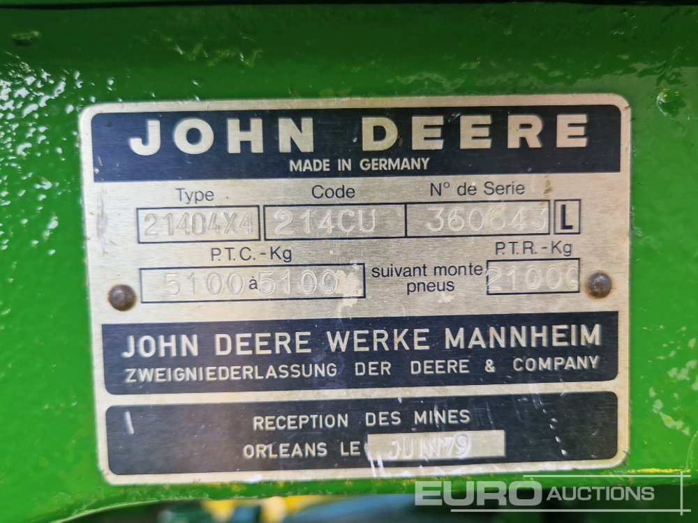 Traktor 1980 John Deere 2140: 31 kép.