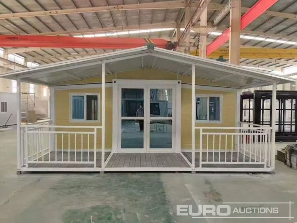 20' Expandable Tiny House, incl. terrace, house canopy, shower, complete bathroom - Tengeri konténer: 1 kép. 20' Expandable Tiny House, incl. terrace, house canopy, shower, complete bathroom - Tengeri konténer: 1 kép.