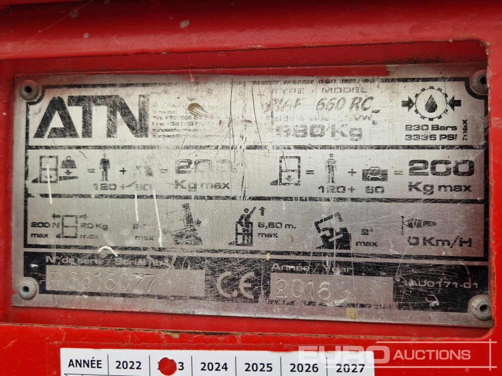 Emelő 2016 ATN PIAF 660RC: 22 kép.