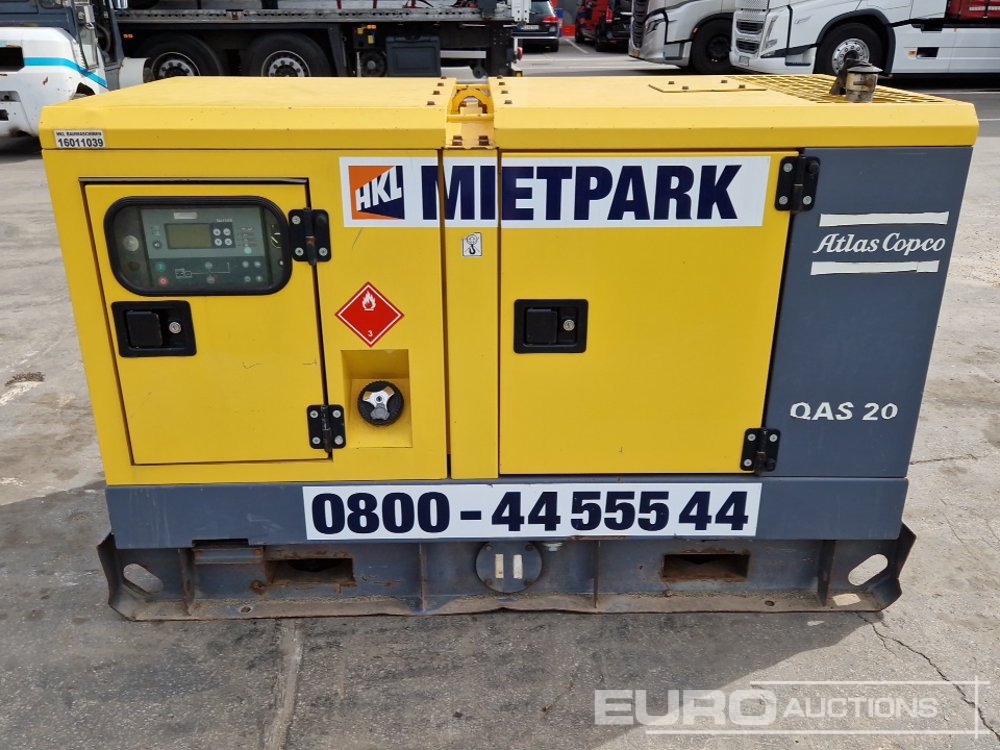 2016 Atlas Copco QAS20 - Áramfejlesztő: 2 kép. 2016 Atlas Copco QAS20 - Áramfejlesztő: 2 kép.