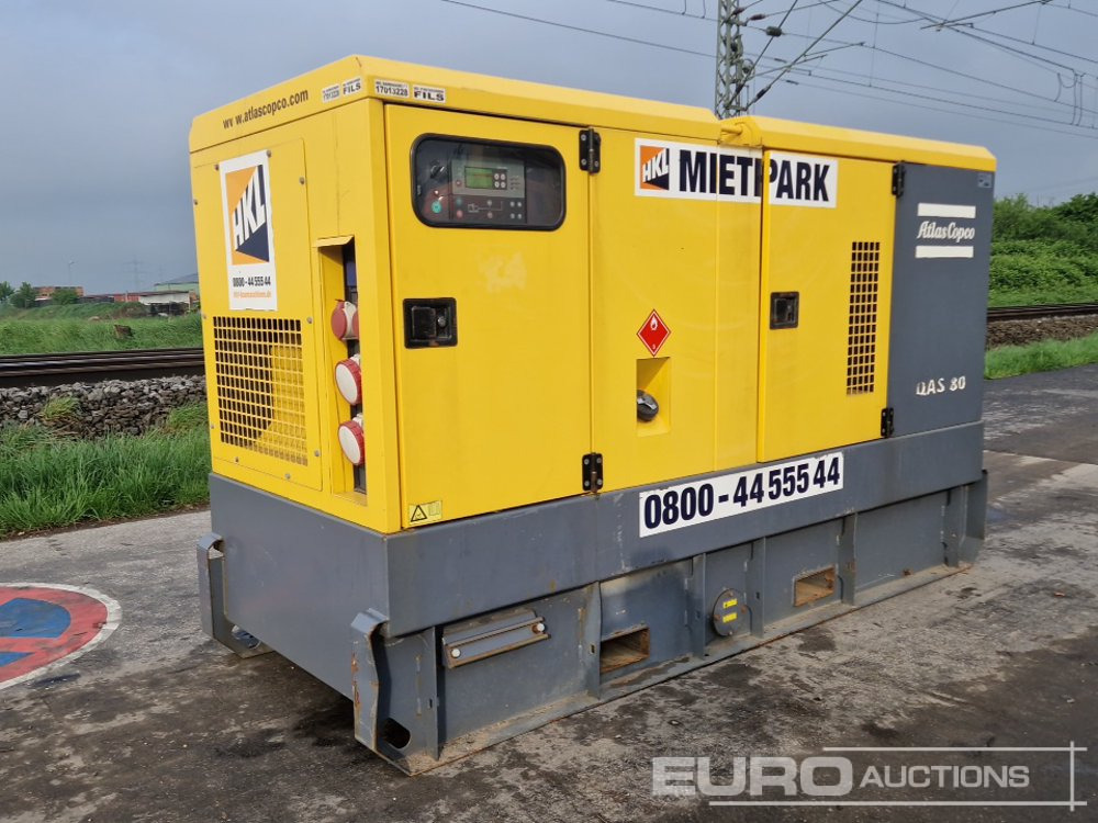 2017 Atlas Copco QAS80 ST3 - Áramfejlesztő: 1 kép. 2017 Atlas Copco QAS80 ST3 - Áramfejlesztő: 1 kép.