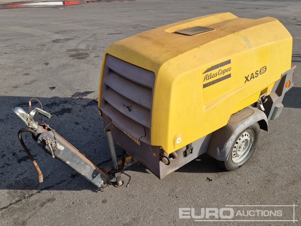 2017 Atlas Copco XAS88 180CFM - Légkompresszor: 1 kép. 2017 Atlas Copco XAS88 180CFM - Légkompresszor: 1 kép.