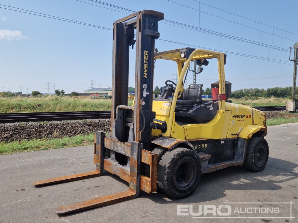 2017 Hyster H8.0FT9 - Villás targonca: 1 kép. 2017 Hyster H8.0FT9 - Villás targonca: 1 kép.
