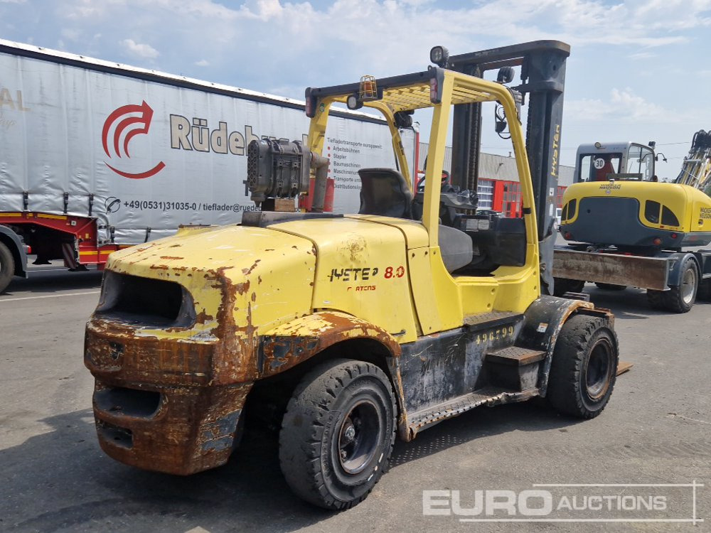 2017 Hyster H8.0FT9 - Villás targonca: 5 kép. 2017 Hyster H8.0FT9 - Villás targonca: 5 kép.