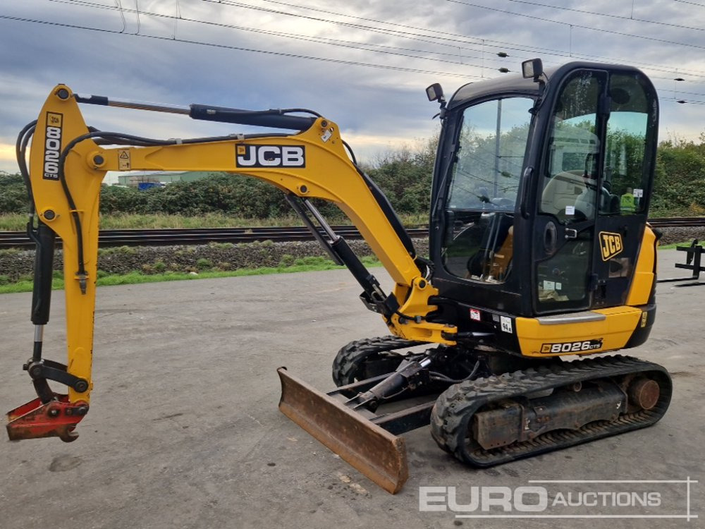2018 JCB 8026 CTS - Minikotró: 1 kép. 2018 JCB 8026 CTS - Minikotró: 1 kép.