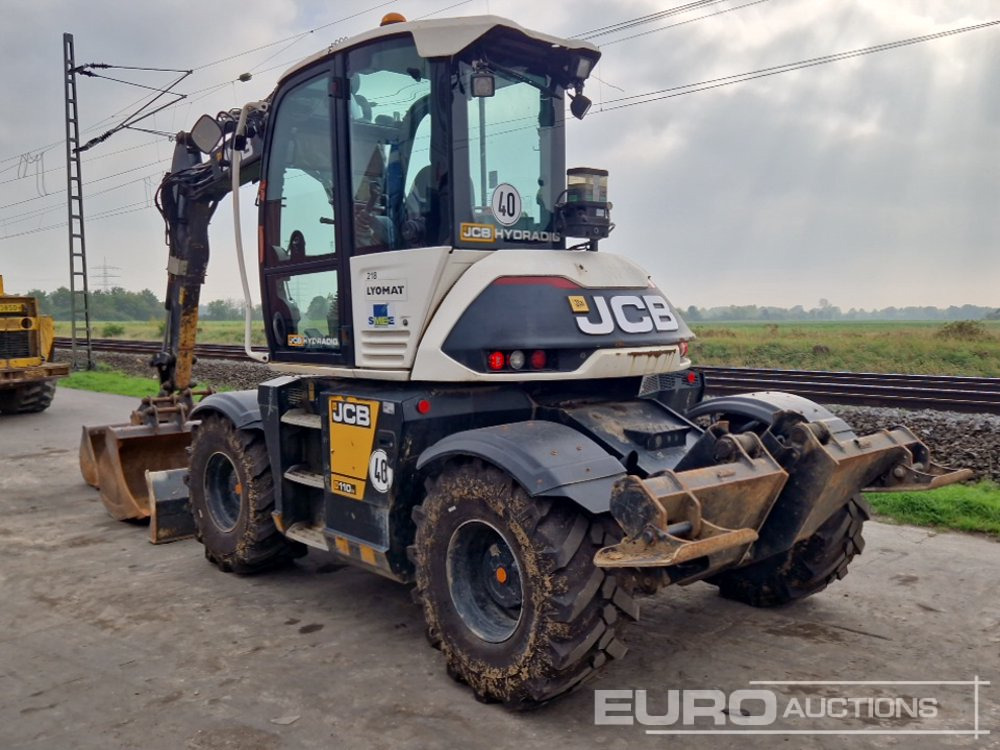 2018 JCB Hydradig HD110WT - Gumikerekes kotró: 3 kép. 2018 JCB Hydradig HD110WT - Gumikerekes kotró: 3 kép.