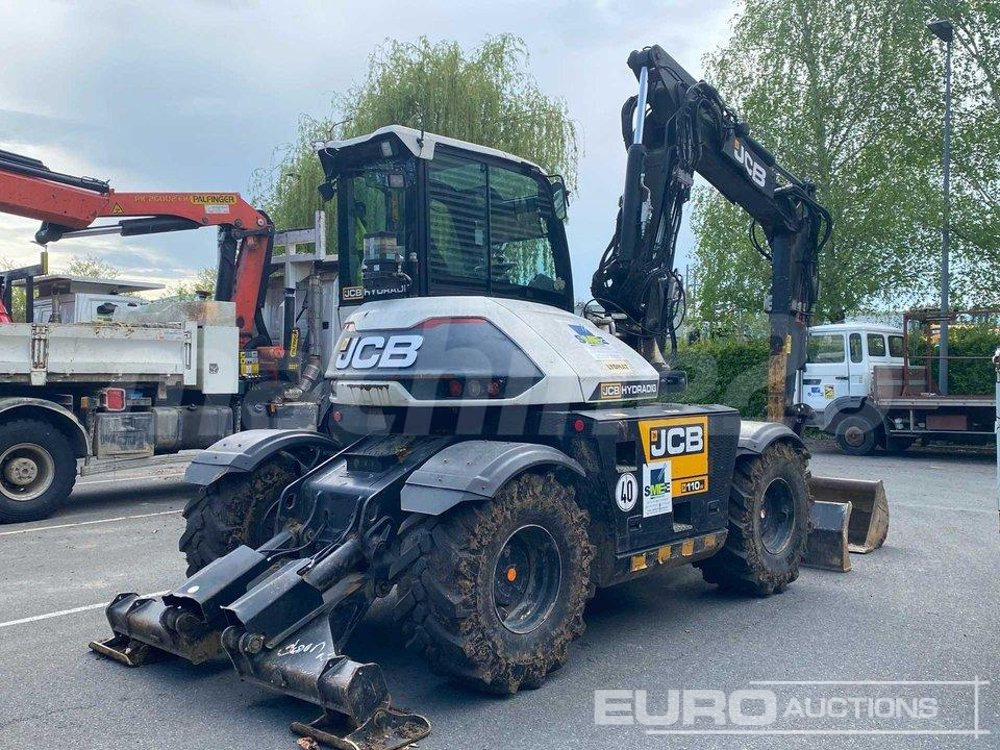 2018 JCB Hydradig HD110WT - Gumikerekes kotró: 4 kép. 2018 JCB Hydradig HD110WT - Gumikerekes kotró: 4 kép.