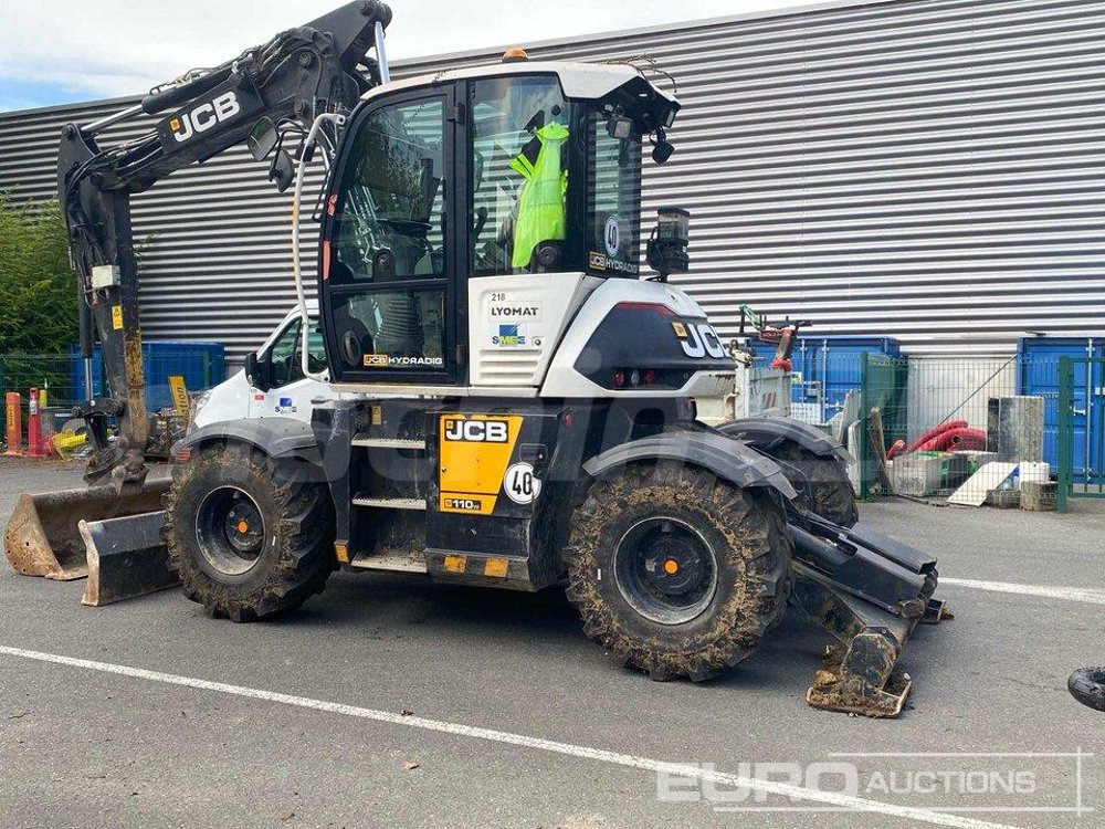 2018 JCB Hydradig HD110WT - Gumikerekes kotró: 2 kép. 2018 JCB Hydradig HD110WT - Gumikerekes kotró: 2 kép.