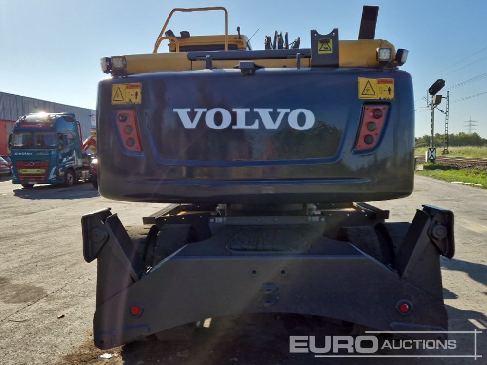 2018 Volvo EW140D - Gumikerekes kotró: 4 kép. 2018 Volvo EW140D - Gumikerekes kotró: 4 kép.