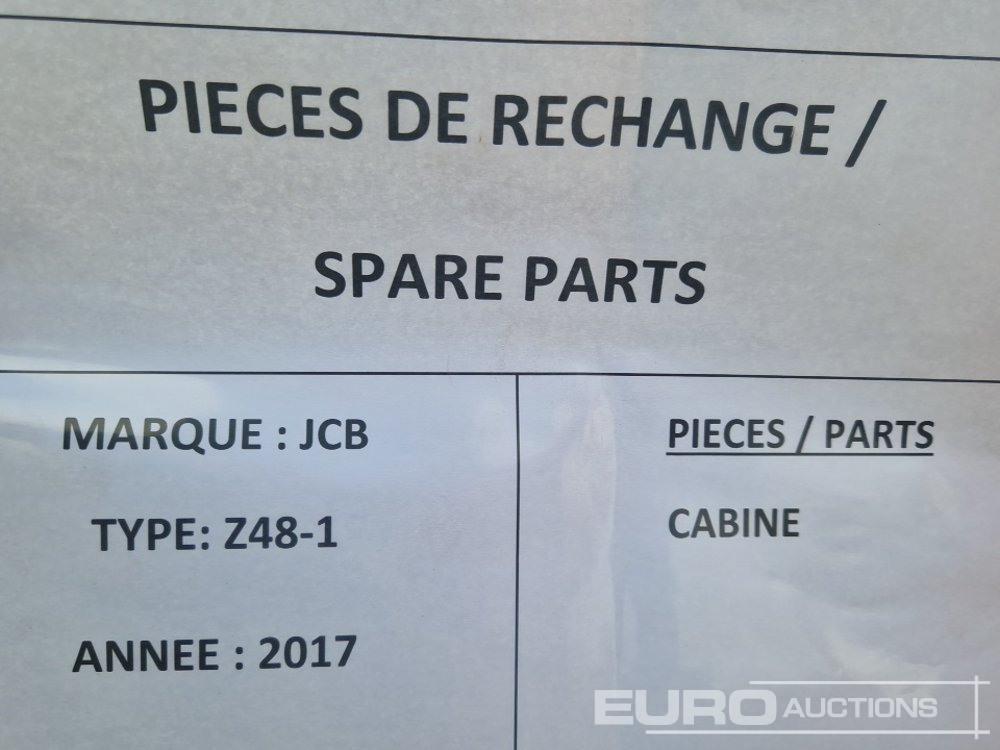 Alkatrész - Kotrógép Cabin to suit JCB Z48-1: 8 kép.