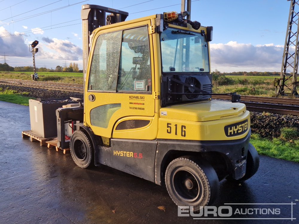 Hyster J5.5XN - Villás targonca: 3 kép. Hyster J5.5XN - Villás targonca: 3 kép.
