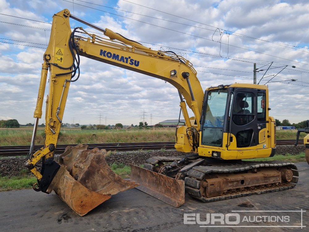 Komatsu PC138US-8 - Lánctalpas kotró: 1 kép. Komatsu PC138US-8 - Lánctalpas kotró: 1 kép.