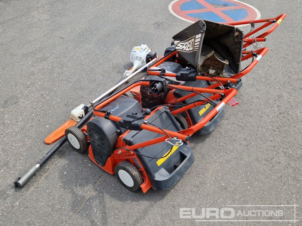 Sabo Electric Walk Behind Lawnmowers (2 of), Petrol Lawnmower, Stihl Petrol Hedge Cutter - Építőipari berendezések: 2 kép. Sabo Electric Walk Behind Lawnmowers (2 of), Petrol Lawnmower, Stihl Petrol Hedge Cutter - Építőipari berendezések: 2 kép.