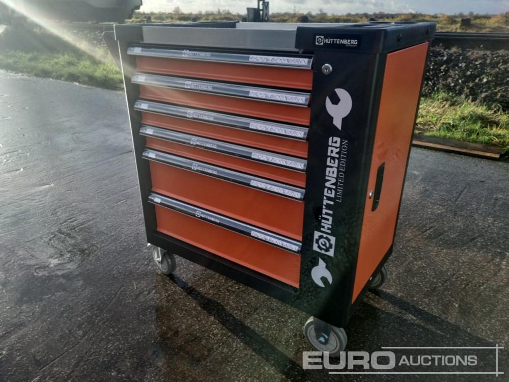 Unused Hüttenberg Tool Trolley, 6 Drawers with Tools - Építőipari berendezések: 2 kép. Unused Hüttenberg Tool Trolley, 6 Drawers with Tools - Építőipari berendezések: 2 kép.