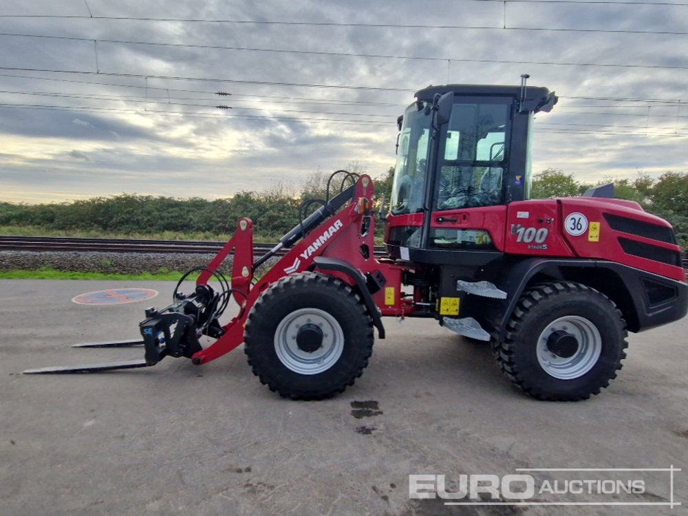 Unused Yanmar V100 - Gumikerekes homlokrakodó: 2 kép. Unused Yanmar V100 - Gumikerekes homlokrakodó: 2 kép.