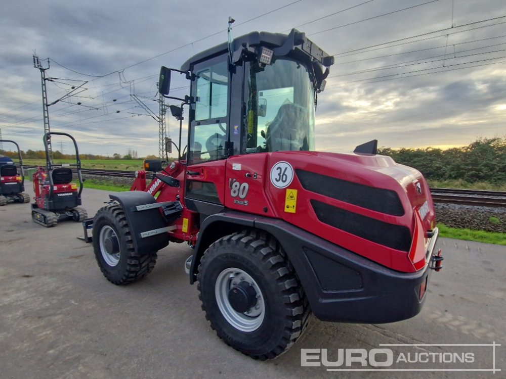 Unused Yanmar V80 - Gumikerekes homlokrakodó: 3 kép. Unused Yanmar V80 - Gumikerekes homlokrakodó: 3 kép.