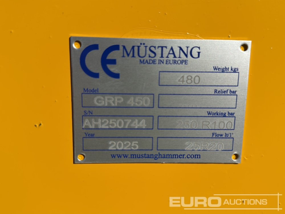 Unused 2025 Mustang GRP450 - Adapterek - Kotrógép: 5 kép. Unused 2025 Mustang GRP450 - Adapterek - Kotrógép: 5 kép.