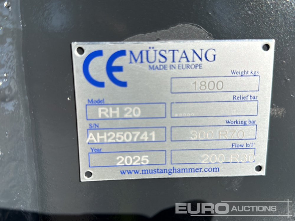 Unused 2025 Mustang RH20 - Adapterek - Kotrógép: 5 kép. Unused 2025 Mustang RH20 - Adapterek - Kotrógép: 5 kép.
