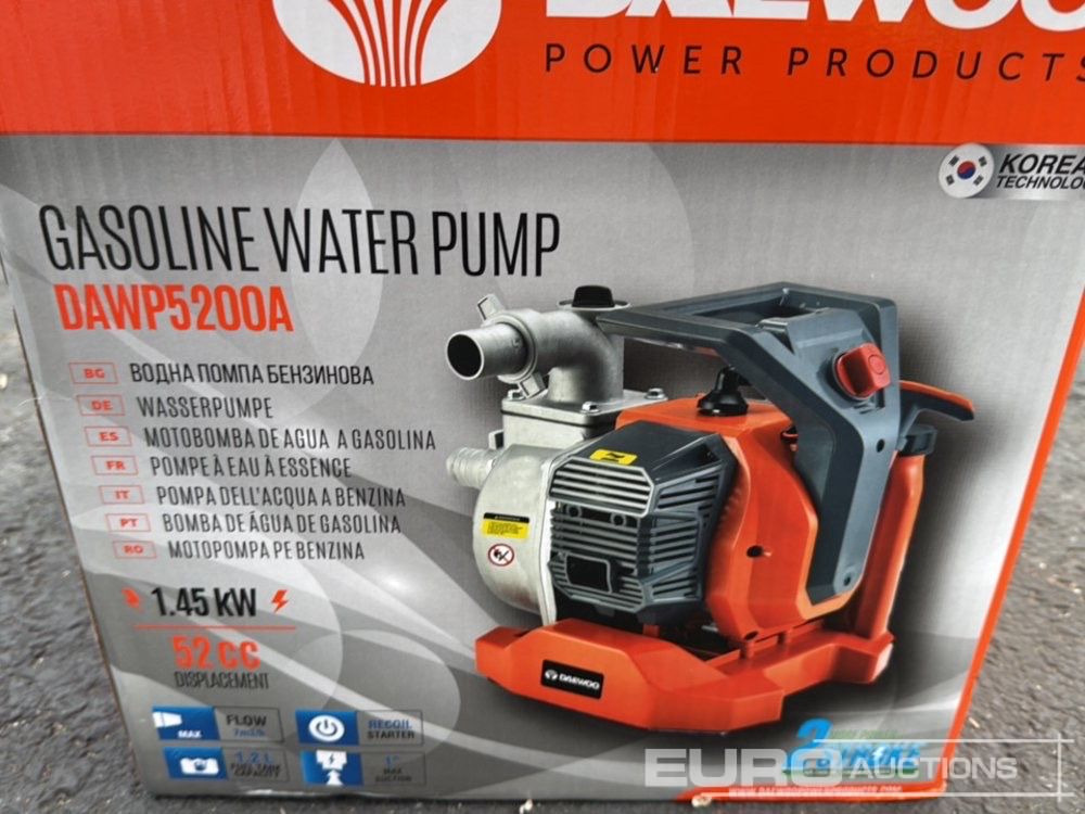 Vízszivattyú Unused Daewoo DAWP5200A: 8 kép. Vízszivattyú Unused Daewoo DAWP5200A: 8 kép.