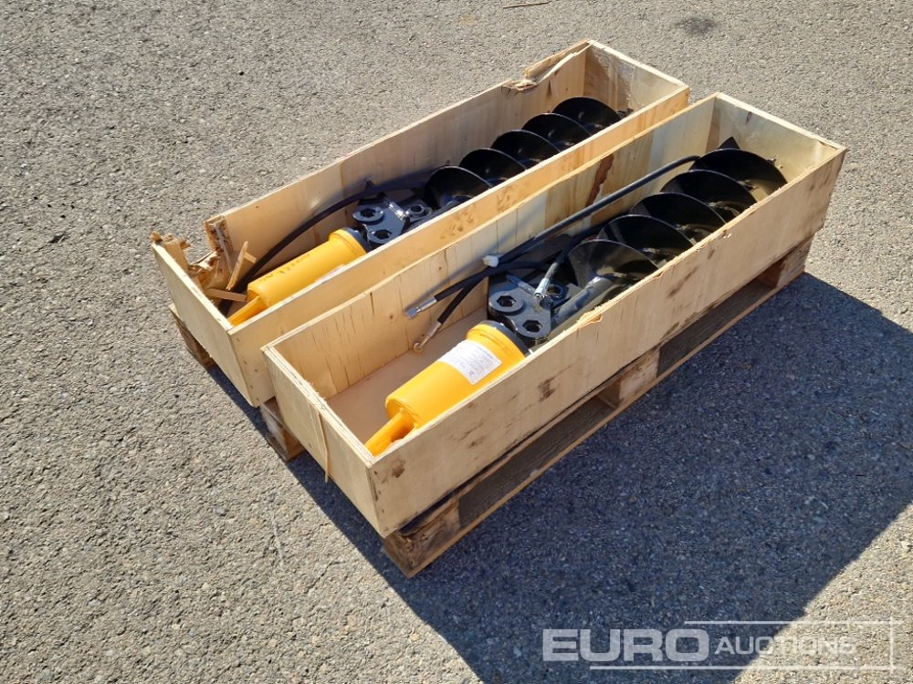 Unused KV200 Auger to suit Mini Excavator (2 of) / Ahoyador (2 of) - Talajfúró - Minikotró: 5 kép. Unused KV200 Auger to suit Mini Excavator (2 of) / Ahoyador (2 of) - Talajfúró - Minikotró: 5 kép.
