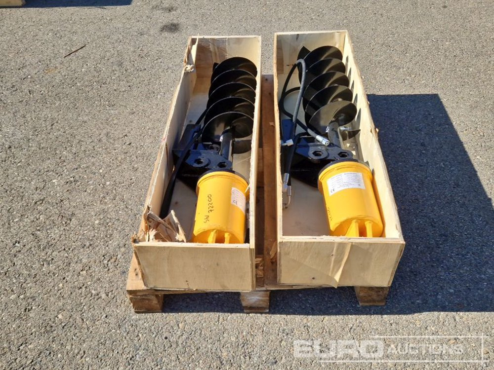 Unused KV200 Auger to suit Mini Excavator (2 of) / Ahoyador (2 of) - Talajfúró - Minikotró: 4 kép. Unused KV200 Auger to suit Mini Excavator (2 of) / Ahoyador (2 of) - Talajfúró - Minikotró: 4 kép.