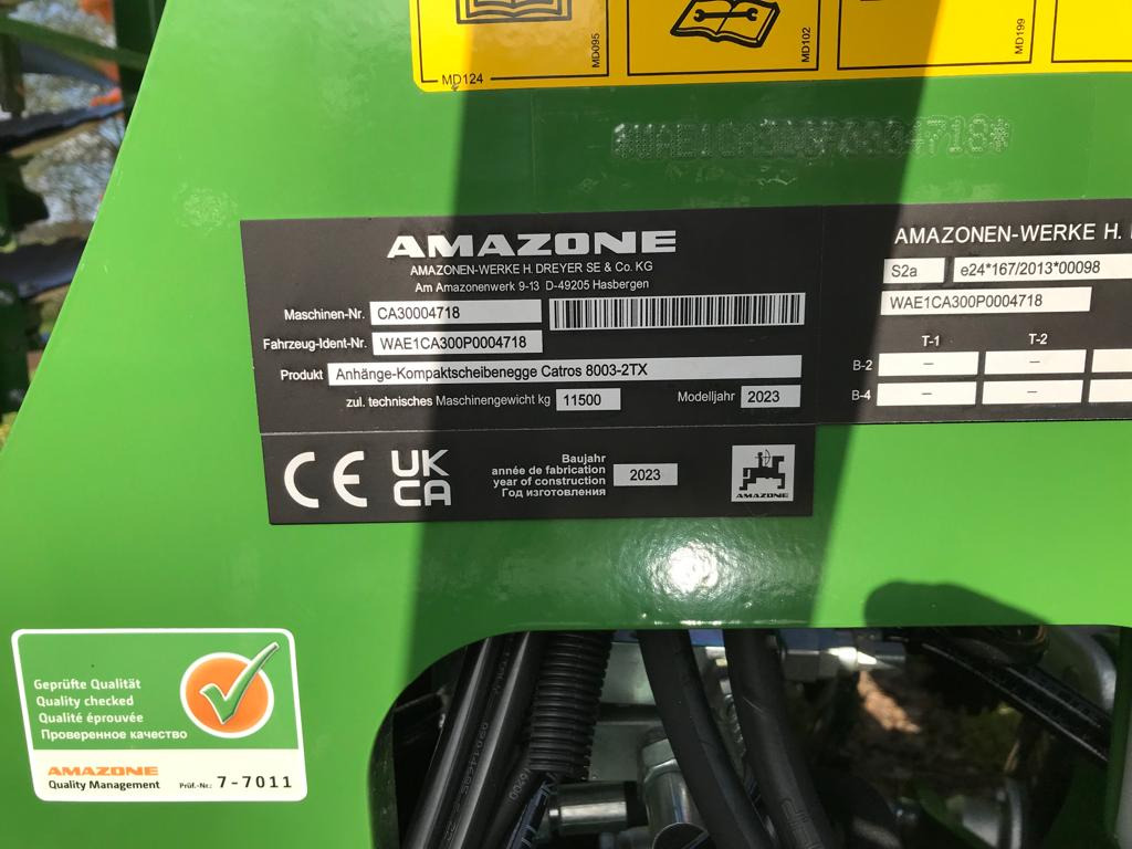 Amazone Catros  8003-2TX - Tárcsás borona: 4 kép. Amazone Catros  8003-2TX - Tárcsás borona: 4 kép.