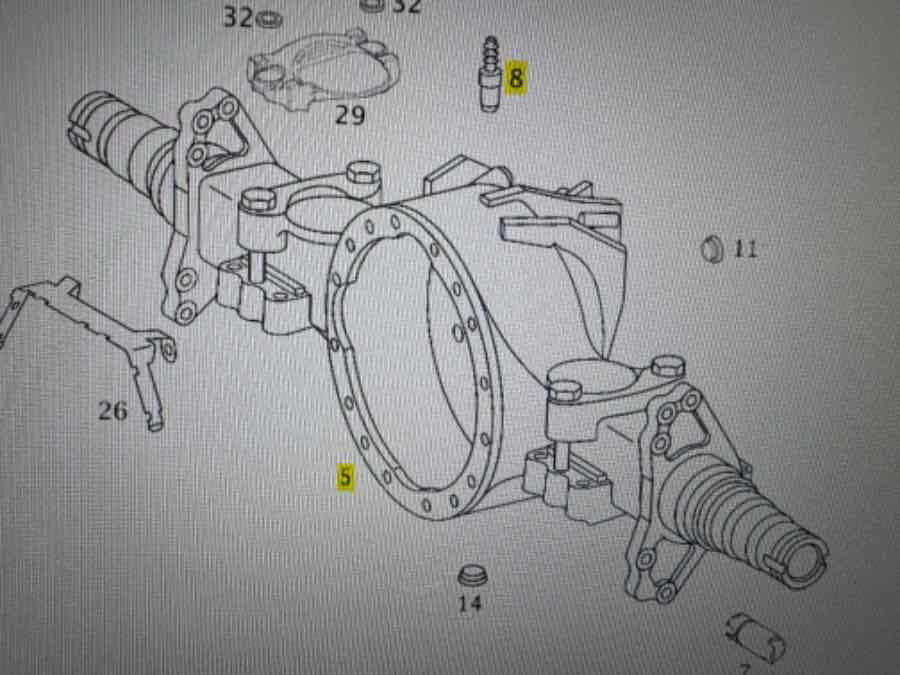 MERCEDES BUS TOURISMO REAR AXLE HO6 // 746218 - Tengely és alkatrészek - Teherautó: 2 kép. MERCEDES BUS TOURISMO REAR AXLE HO6 // 746218 - Tengely és alkatrészek - Teherautó: 2 kép.