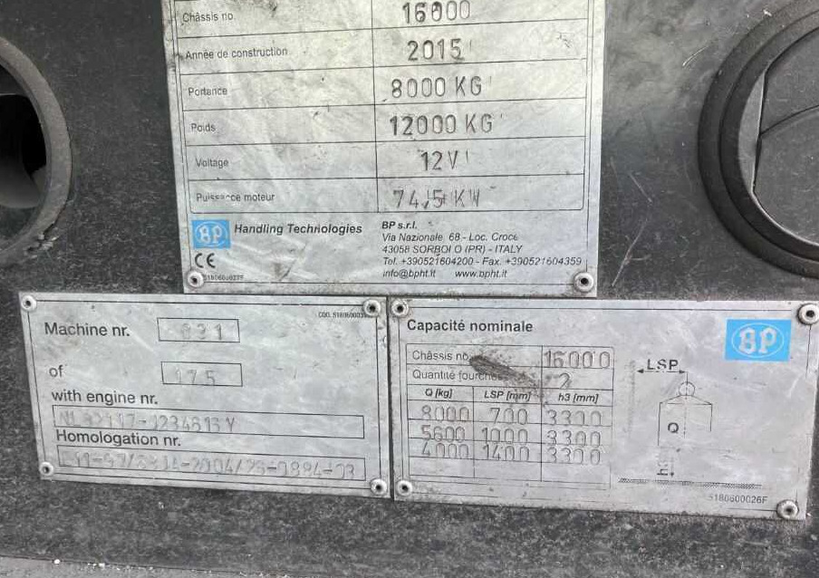 B-P Battioni e Pagani SHD8014 - Oldalrakodó targoncá: 4 kép. B-P Battioni e Pagani SHD8014 - Oldalrakodó targoncá: 4 kép.