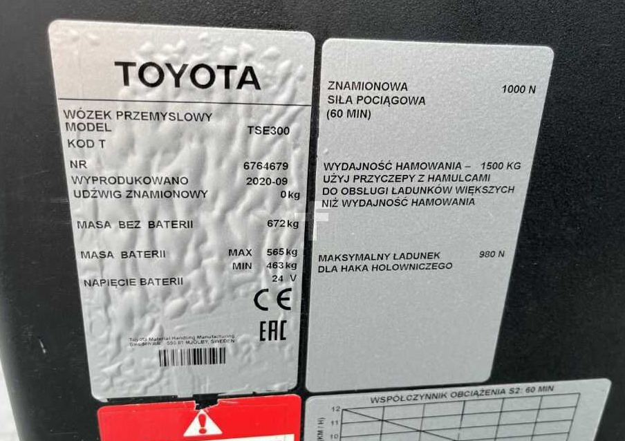 BT TSE300 - Elektromos vontató: 4 kép. BT TSE300 - Elektromos vontató: 4 kép.