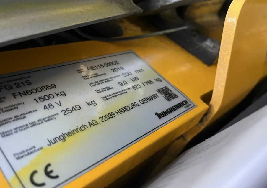 Jungheinrich EFG215 - Elektromos targonca: 4 kép. Jungheinrich EFG215 - Elektromos targonca: 4 kép.