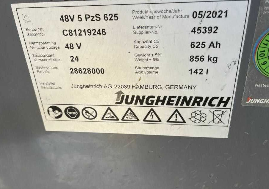 Jungheinrich EFG216k - Elektromos targonca: 5 kép. Jungheinrich EFG216k - Elektromos targonca: 5 kép.