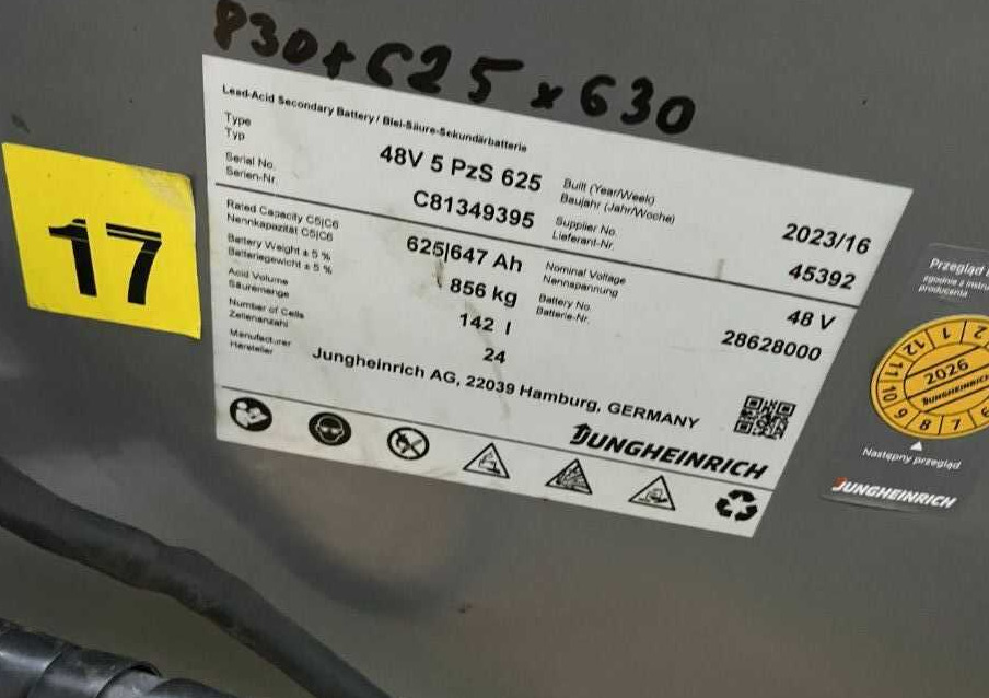 Jungheinrich EFG216k - Elektromos targonca: 5 kép. Jungheinrich EFG216k - Elektromos targonca: 5 kép.