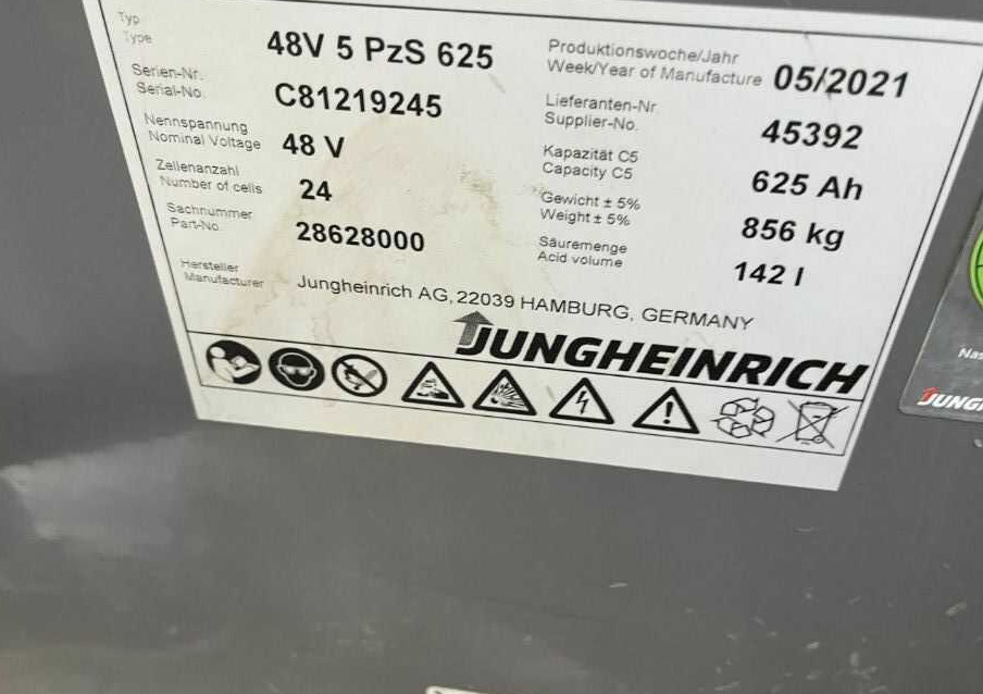 Jungheinrich EFG216k - Elektromos targonca: 5 kép. Jungheinrich EFG216k - Elektromos targonca: 5 kép.