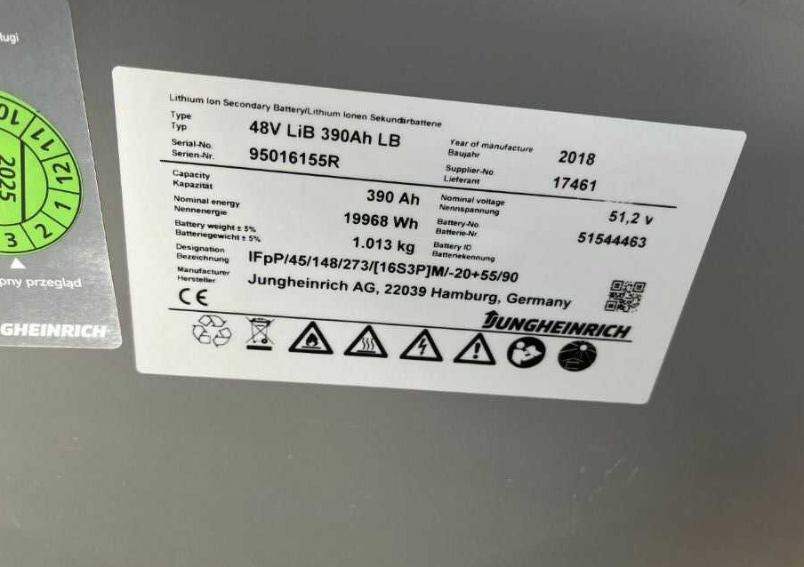 Jungheinrich EFG220 - Elektromos targonca: 5 kép. Jungheinrich EFG220 - Elektromos targonca: 5 kép.