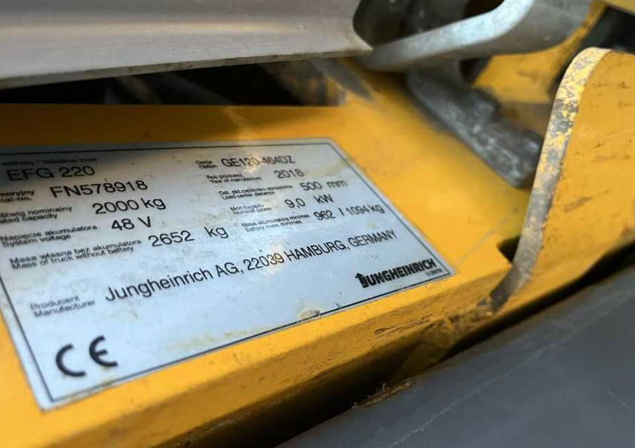 Jungheinrich EFG220 - Elektromos targonca: 4 kép. Jungheinrich EFG220 - Elektromos targonca: 4 kép.