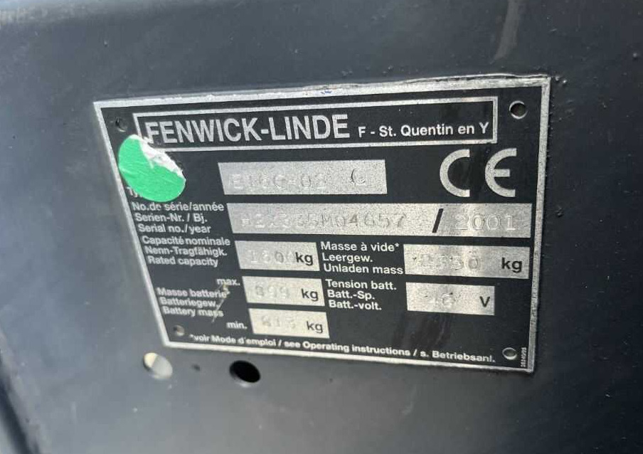 Linde E16C-01 - Elektromos targonca: 4 kép. Linde E16C-01 - Elektromos targonca: 4 kép.