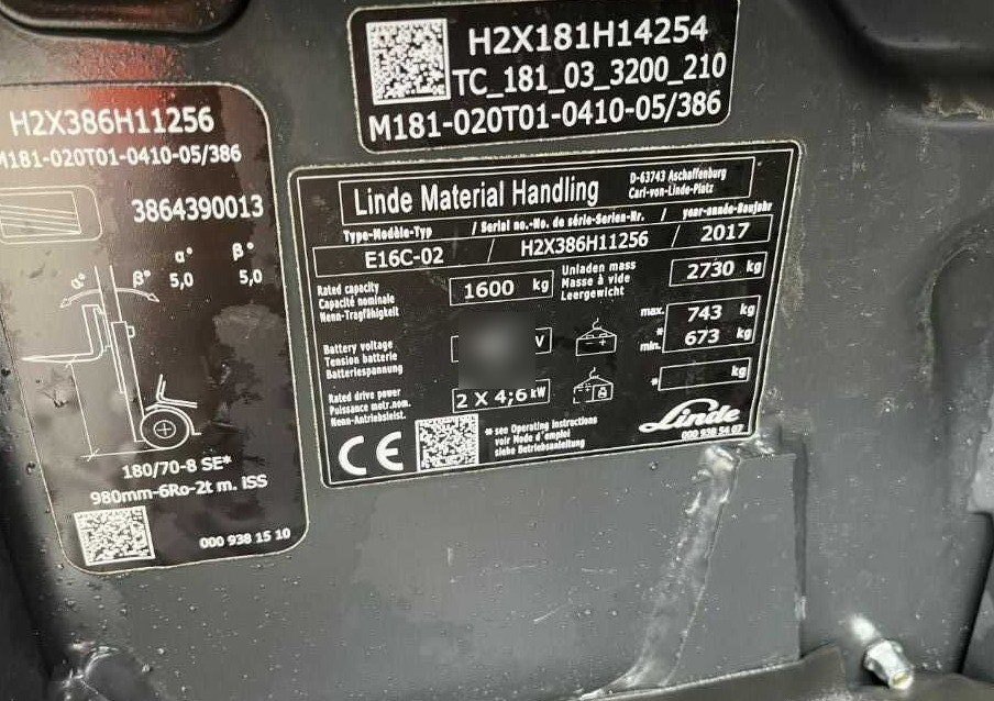 Linde E16C-02 - Elektromos targonca: 4 kép. Linde E16C-02 - Elektromos targonca: 4 kép.