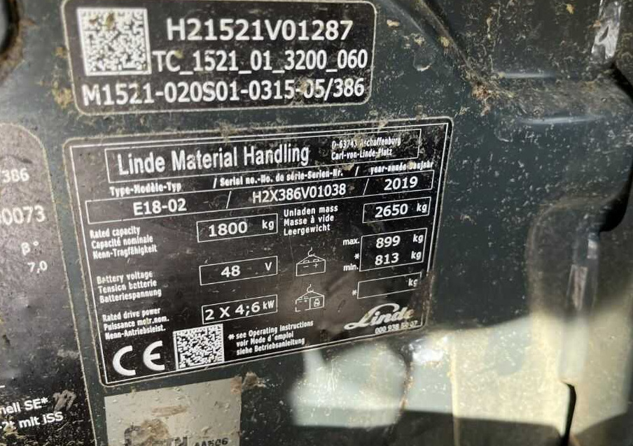 Linde E18-01 - Elektromos targonca: 5 kép. Linde E18-01 - Elektromos targonca: 5 kép.