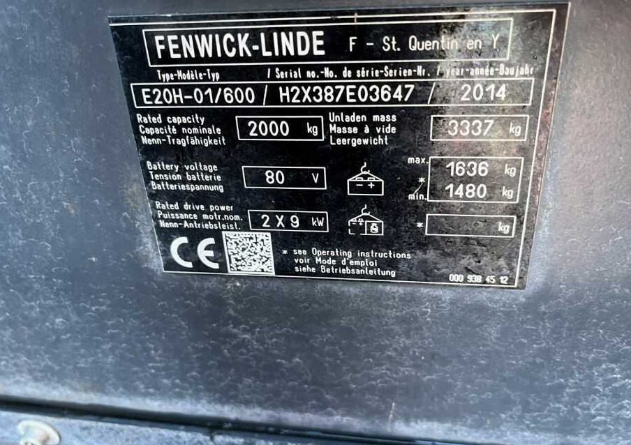 Linde E20H-01/600 - Elektromos targonca: 4 kép. Linde E20H-01/600 - Elektromos targonca: 4 kép.