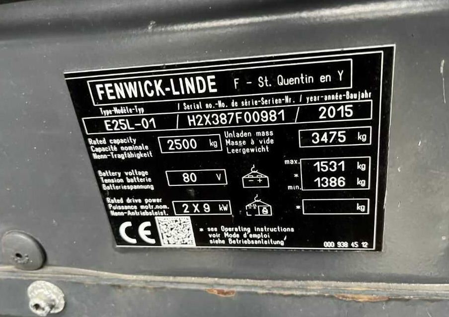 Linde E25L-01 - Elektromos targonca: 4 kép. Linde E25L-01 - Elektromos targonca: 4 kép.