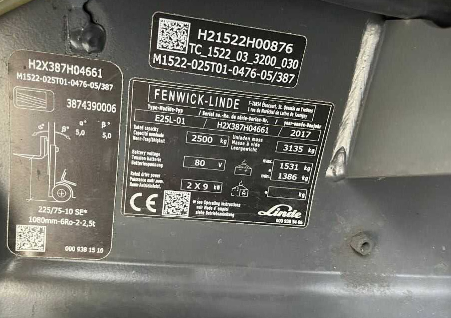 Linde E25L-02 - Elektromos targonca: 4 kép. Linde E25L-02 - Elektromos targonca: 4 kép.