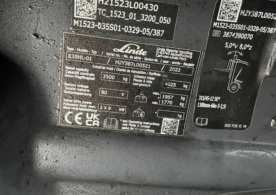 Linde E35HL-02 - Elektromos targonca: 4 kép. Linde E35HL-02 - Elektromos targonca: 4 kép.