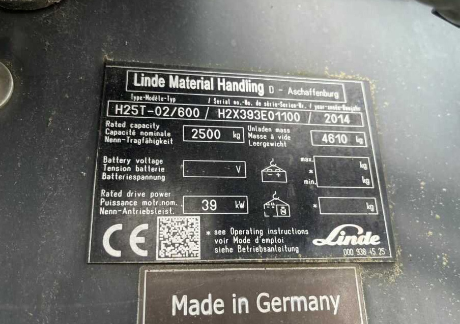 Linde H25T-02/600 - Gázüzemű targonca: 1 kép. Linde H25T-02/600 - Gázüzemű targonca: 1 kép.