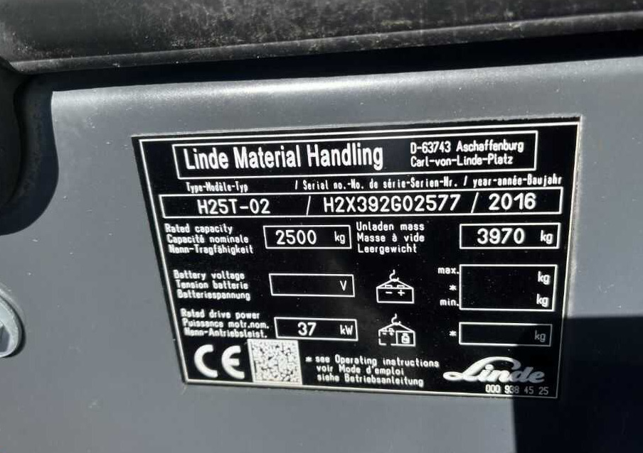 Linde H25T-02 - Gázüzemű targonca: 2 kép. Linde H25T-02 - Gázüzemű targonca: 2 kép.