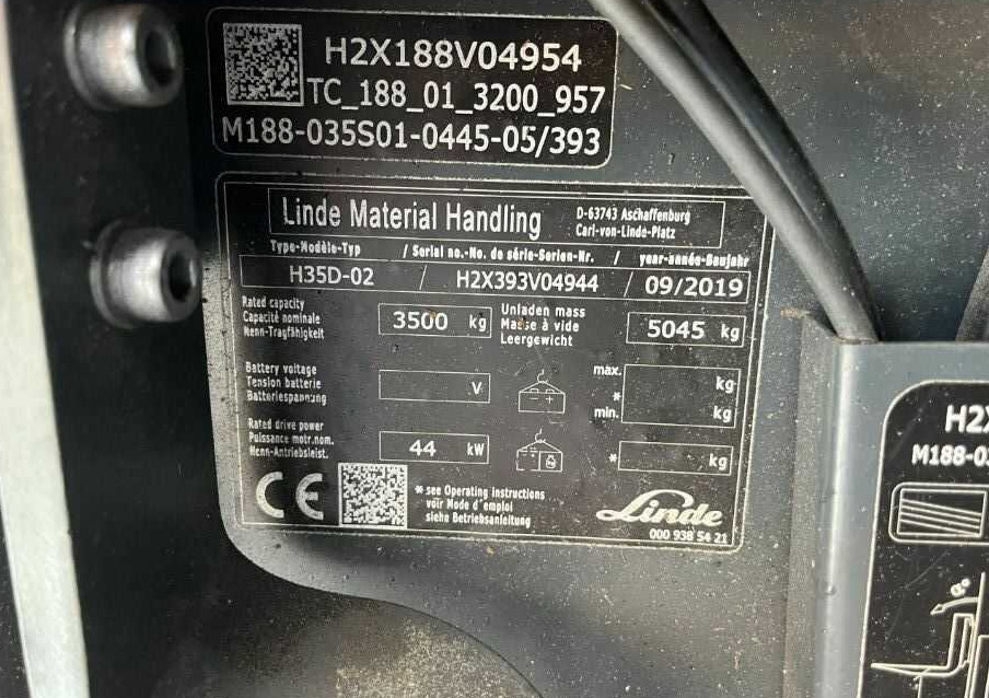 Linde H35D-02 - Dízel targonca: 4 kép. Linde H35D-02 - Dízel targonca: 4 kép.