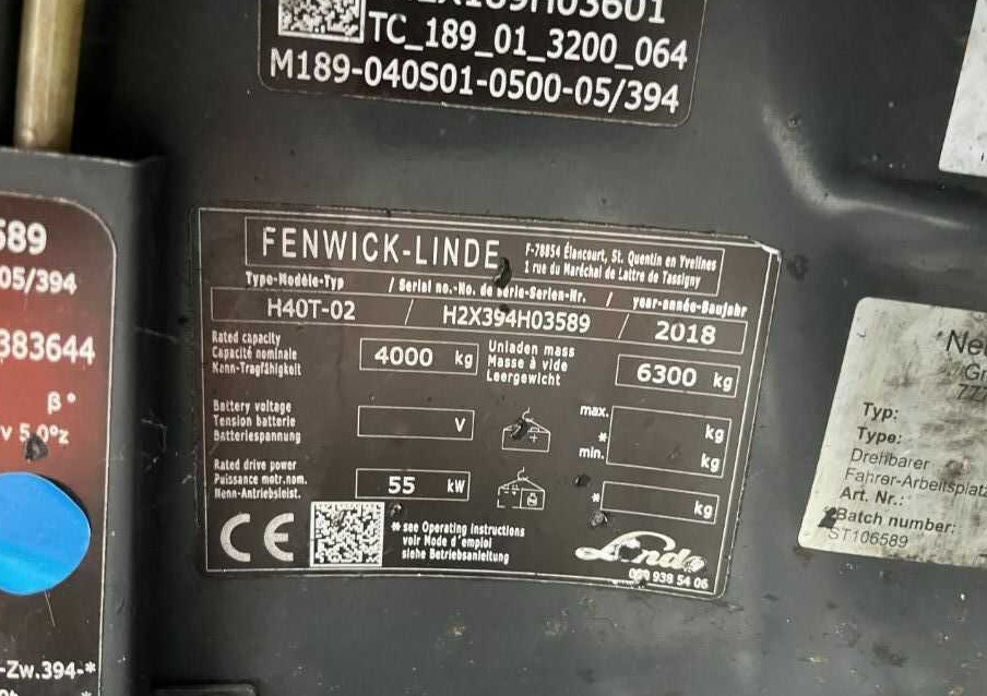 Linde H40T-02 - Gázüzemű targonca: 4 kép. Linde H40T-02 - Gázüzemű targonca: 4 kép.