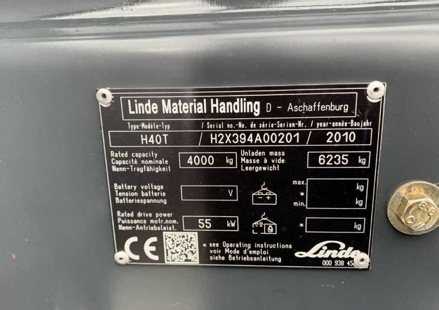 Linde H40T - Gázüzemű targonca: 1 kép. Linde H40T - Gázüzemű targonca: 1 kép.