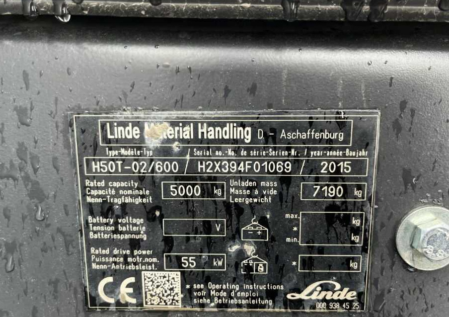 Linde H50T-02/600 - Gázüzemű targonca: 2 kép. Linde H50T-02/600 - Gázüzemű targonca: 2 kép.